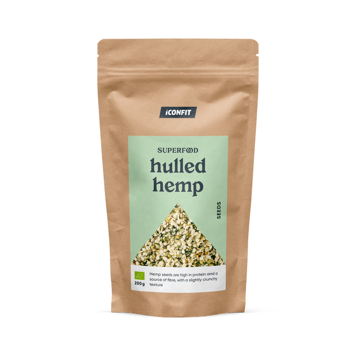 ICONFIT Biogeschälte Hanfsamen (200 g)